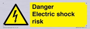 Danger Electric shock risk